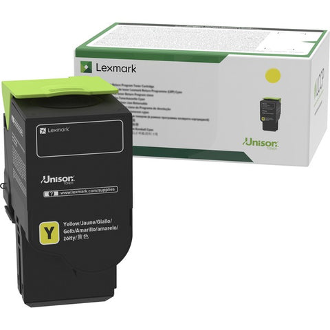 Lexmark Yellow Return Program Toner Cartridge (1400 Yield)
