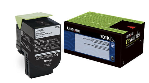 Lexmark (701K) Black Return Program Toner Cartridge (1000 Yield)